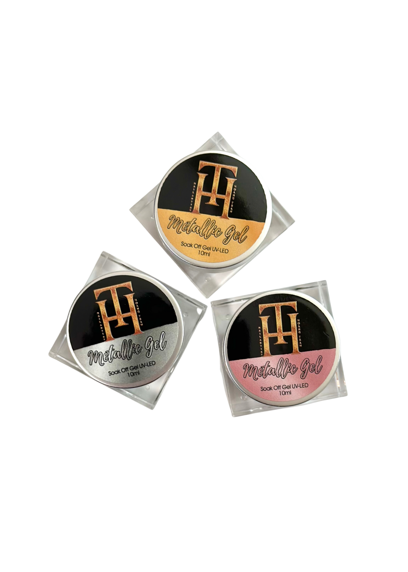 SET METALLIC GEL PAINT - GOLD, SILVER, ROSE GOLD